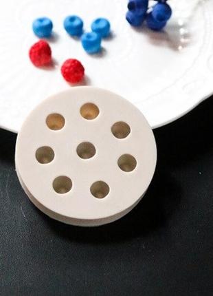 Молд кондитерский "голубика" - диаметр молда 7,5см, пищевой силикон