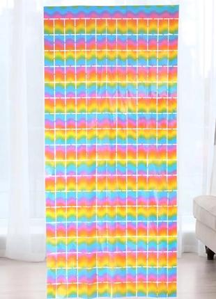 Дощик для фотозони кубиками різнобарвний висота 2метра і ширина 1метр