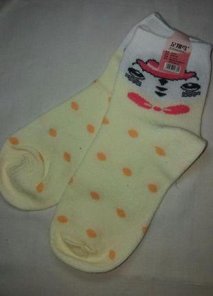 Детские носки в горошек - длина по стельке 18-20см1 фото