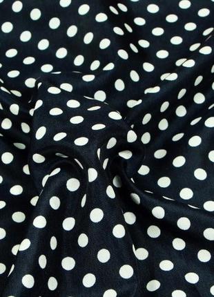 Женская блузка в горошек - м (бюст 88-90см), полиэстер, застежка только на рукавах5 фото