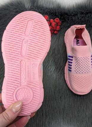 Мокасины детские розовые летние кроссовки для девочки alemy kids 53235 фото