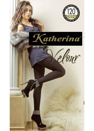 Колготки жіночі katherina velour 100 den 2 чорний