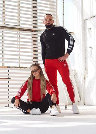 Комплект, парный спортивный костюм adidas: свитшот-брюки🔥2 фото