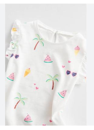 Набор комплект костюм на лето для девочки футболка zara лосины h&m2 фото