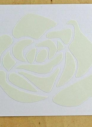 Наклейка люминесцентная "роза" - 10*10см2 фото