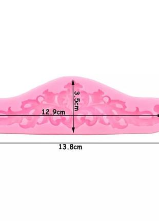 Молд силиконовый "абстракция" - размер молда 4*13см, силикон2 фото