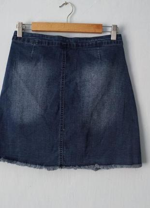 Юбка юбка базовая классическая мини короткая джинсовая сток нова4 фото