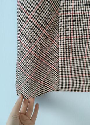 Юбка юбка базовая классическая мини короткая в клетку сток2 фото