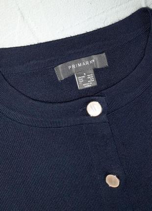 🎁1+1=3 стильный темно-синий кардиган свитер primark, размер 44 - 468 фото