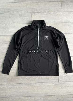 Спортивна кофта nike heritage air fleece black s найк свитшот оригинал