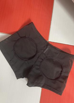 Женские трусы лифтеры, моделирующие шортики для коррекции бедер и ягодиц - booty Maker (черный)10 фото