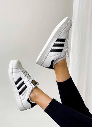 Женские кеды adidas superstar white4 фото