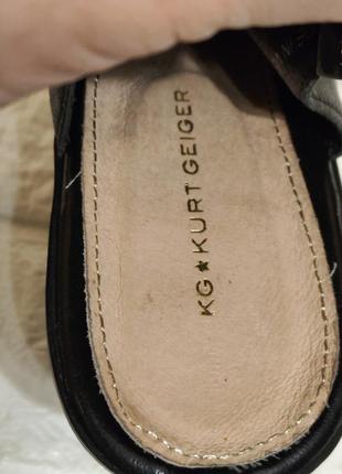 Туфли kurt geiger tan на массивном каблуке.размер 39.6 фото