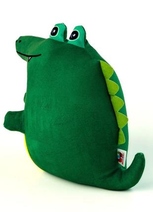 Мягкая игрушка - сплюшка, антистресс крокодил от wonkey  35см 330465 фото