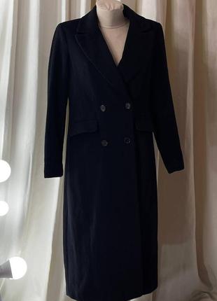Шикарное длинное демисезонное пальто1 фото