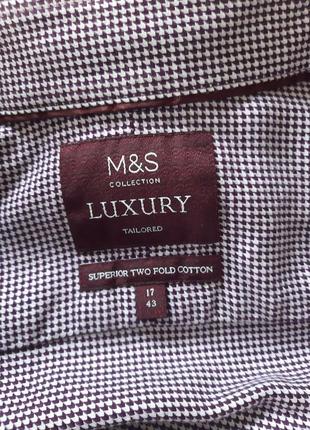 Сорочка из чистого хлопка marks spencer collection luxury3 фото