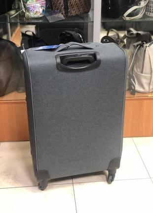 Велика валіза тканинна kaiman сіра4 фото