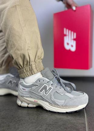 New balance 2002r protection pack grey женские кроссовки Сендабиленс замша