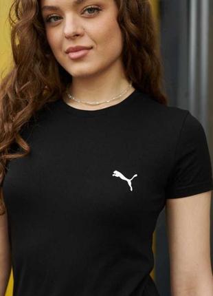 Футболка жіноча puma чорна2 фото