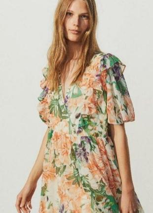 Нове шикарне плаття у квітковий принт h&m