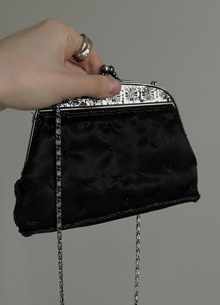 Невероятная винтажная расшитая бисером сумочка клатч3 фото