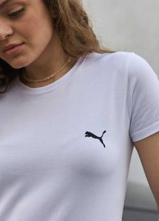 Футболка puma белая2 фото