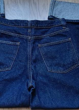 Ровные джинсы с отворотом из плотного денима 12storees8 фото