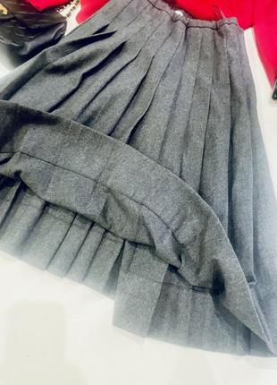 Шерстяноя юбка на складки англия 🏴󠁧󠁢󠁥󠁮󠁧󠁿7 фото