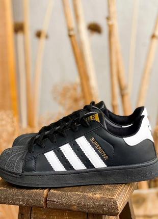 Adidas superstar black4 фото