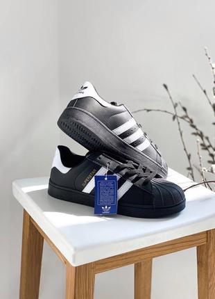 Adidas superstar black6 фото