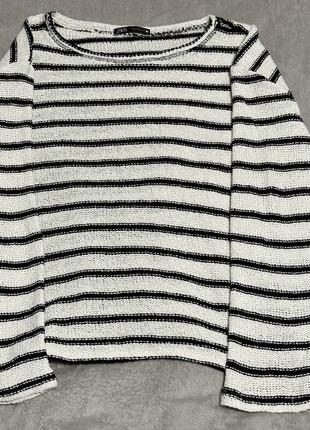 Zara свитер в полоску1 фото
