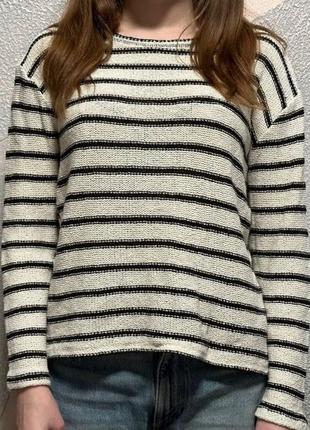 Zara свитер в полоску2 фото