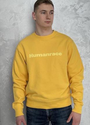 Свитшот adidas pharrell williams basics crew sweatshirt (gender neutral) yellow hi5544 adidas x pharrel williams basics unisex sweatshirt