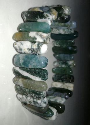 Браслет моховий агат