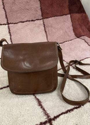Кожаная сумка claudia ferrici оригинал