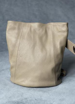 Кожаный рюкзак stella, италия, цвет капучино6 фото