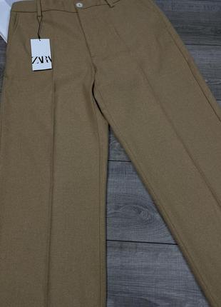 Нові фланелеві брюки зі стрілками zara з нових моделей3 фото