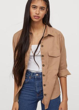 Сорочка рубашка блуза zara h&m хлопкова