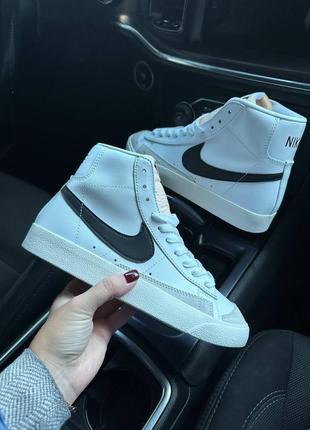 Nike blazer mid 77 vintage white black3 фото