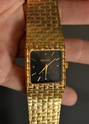Вінтажний жіночий годинник oleg cassini з діамантами, вінтаж сша8 фото