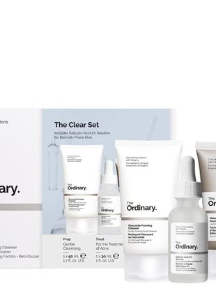 The ordinary - the clear set - haбір косметики для проблемної шкіри