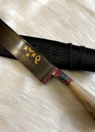 Узбекский нож пчак ручная работа 29 см 001рог   001ріг1 фото