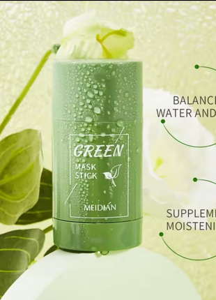 Маска для очистки пор green acne stick от черных точек6 фото