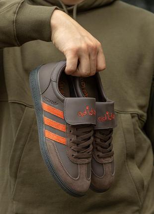 Женские кроссовки adidas spezial brown orange 37-39-40-412 фото