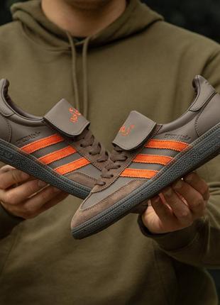 Женские кроссовки adidas spezial brown orange 37-39-40-415 фото