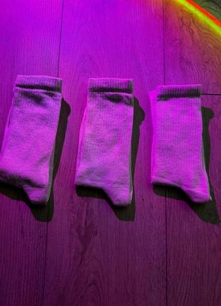 Класичні шкарпетки без логотипу | високі однотонні носки4 фото