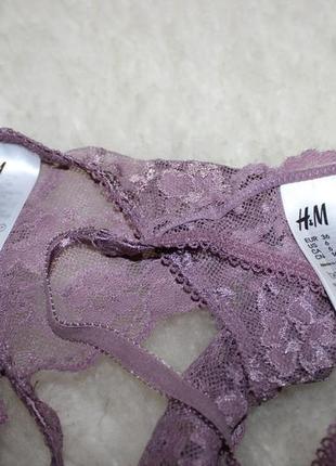 Мереживні трусики стрінги бразиліанки від h&m 🌸3 фото