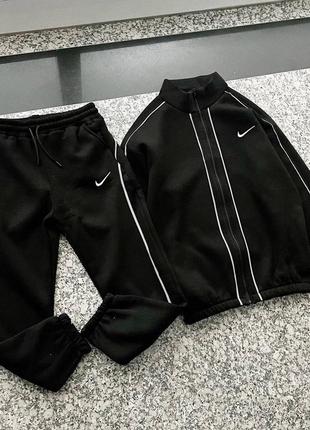 Чоловічий спортивний костюм найк чорний / фірмові костюми від nike