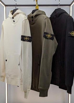 Брендовое худи stone island