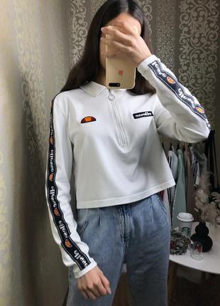 Лонгслів ellesse, лонг ellesse, укорочений лонгслів ellesse, кроп топ ellesse, укорочений світшот ellesse3 фото